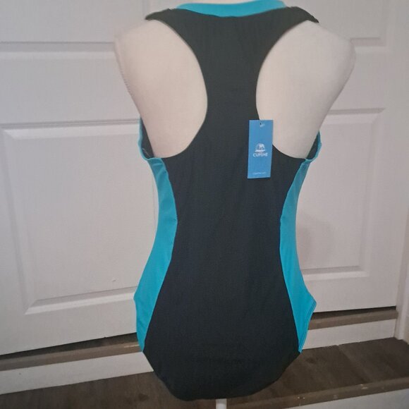 CUPSHE One Piece High Neck Sleeveless Zipper Slimming Swimsuit XL NWT - Picture 3 of 7